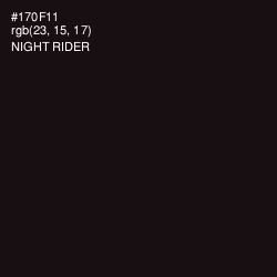 #170F11 - Night Rider Color Image